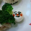 おんかめ's cooksnap of when they made お弁当に♪うずらの卵でアンパンマン.
