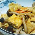 おのみちゃん's cooksnap of when they made 厚揚げとしめじのｶﾚｰ炒め.