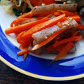 伊藤ゆずえもん's cooksnap of when they made 作り置き☆根菜とこんにゃくのきんぴら.