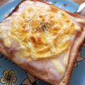 ソラねこ22's cooksnap of when they made ズボラ作★ベーコンチーズエッグトースト.