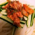 ねこのガストン's cooksnap of when they made 韓国風・糸こん冷麺.
