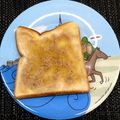 horseland's cooksnap of when they made 祖父と孫のお楽しみ。怒られトースト*･.