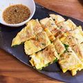 mikey13's cooksnap of when they made ニラとチーズのもっちり☆チヂミ.