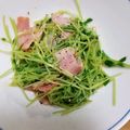 クックID9255☆'s cooksnap of when they made 豆苗とベーコンのにんにく炒め.