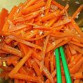 まゆ0916まる's cooksnap of when they made レンジで簡単♬ 人参のナムル.