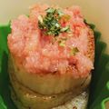 えぬわごん's cooksnap of when they made 簡単＊長芋のバター焼き 明太バジルのせ＊.