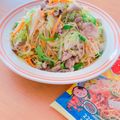 ☆３匹の子ぶた☆'s cooksnap of when they made 簡単大皿☆豚ばらキャベツの甘辛焼ビーフン.