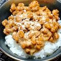 nosso's cooksnap of when they made 味噌&粉チーズin納豆.
