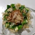 tamago大好き's cooksnap of when they made 夏バテ解消！美肌♡オクラと梅のおかか和え.