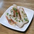 和☆2049's cooksnap of when they made ちくわのしそ風味天ぷら✿お弁当に♫.