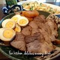 37⭐'s cooksnap of when they made 簡単焼豚（半熟卵入り）.