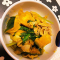 mmmm123's cooksnap of when they made ☆カボチャと豚肉と小松菜の甘辛炒め☆.