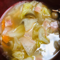 ランラン6456's cooksnap of when they made 無駄なく♪サバ缶缶汁と残り野菜のスープ♪.