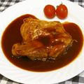 youtapapa's cooksnap of when they made 鶏もも肉のソテー！簡単赤ワインデミソース.