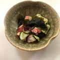 まっさーみ's cooksnap of when they made 夏に！きゅうりタコわかめの梅肉酢の物.