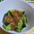 あゆみさんです's cooksnap of when they made きゅうりにピリ辛にんにく味噌だれ.