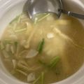 りんごⓒ's cooksnap of when they made かぶとかぶの葉のみそ汁.