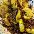 のぶ代's cooksnap of when they made 冷凍ズッキーニと厚揚げのそぼろ炒め.
