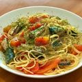 AceK_meshi's cooksnap of when they made オイルサーディンで作るアヒージョパスタ.