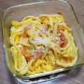 ＊なぁ＊'s cooksnap of when they made レンジで簡単！カルボナーラ風うどん☆.