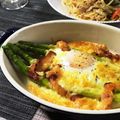 misatona's cooksnap of when they made 簡単！アスパラ＆卵のオーブン焼き.