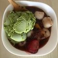 完熟パイナポ's cooksnap of when they made 冷やし 抹茶白玉ぜんざい.