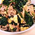 あさここなっつ's cooksnap of when they made ☆豚バラ肉とほうれん草のオイ麺つゆ炒め～.