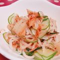 みっくママ's cooksnap of when they made もやしときゅうりのキムマヨサラダ.
