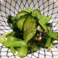 北京パンダ's cooksnap of when they made きゅうりと小松菜のツナ塩昆布和え.