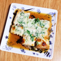 usa♡'s cooksnap of when they made トーストで簡単！厚揚げの和風じゃこチーズ.