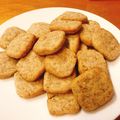 chikano312's cooksnap of when they made ザクザクくるみの全粒粉クッキー.