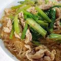 かなはは☆'s cooksnap of when they made 小松菜と豚肉の春雨煮.