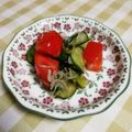 56ty45's cooksnap of when they made 大葉香る☆トマトと胡瓜のしらす和え.