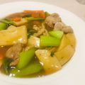 ちーちやん＊'s cooksnap of when they made 豚肉とチンゲン菜の炒めもの☆簡単あんかけ.