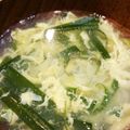 しんにし's cooksnap of when they made ふわふわニラ玉スープ.