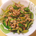 みふみふ☆'s cooksnap of when they made ピーマンとツナのくるみ炒め【作りおき】.