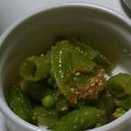 ヨシヨッシー's cooksnap of when they made スナップエンドウの胡麻和え☆.