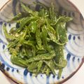 トミュー？'s cooksnap of when they made レンジ３分！無限ピーマン★胡麻甘酢和え.