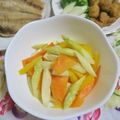 mmameco's cooksnap of when they made ホワイトアスパラと人参で♪紅白ソテー.