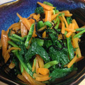 ＊chi〜ko＊'s cooksnap of when they made 小松菜と人参の塩昆布ナムル(簡単).