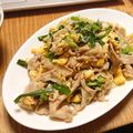 narimimama's cooksnap of when they made 玉子と豚肉、いろいろ野菜のオイ醤油炒め。.