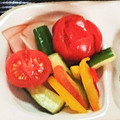 虹色♪︎ちゅーりっぷ's cooksnap of when they made 簡単♡きゅうりとトマトのお花♪.