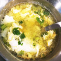 島猫。's cooksnap of when they made 小松菜と玉ねぎの卵とじ味噌汁.