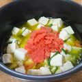 ダビデンコ's cooksnap of when they made 罪悪感満載！豆腐と明太子のアヒージョ.