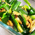kaihatu's cooksnap of when they made わけぎと油揚げのオイスター炒め.