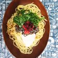 SaChi_2020's cooksnap of when they made ★梅と大葉とオクラと長芋の簡単夏パスタ★.