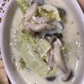 なつ1212's cooksnap of when they made ダイエット♡きのこと白菜の豆乳スープ.