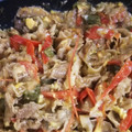 桜8NDA5O☆'s cooksnap of when they made 夏の炒めもの！　トマトと豚肉の卵炒め.