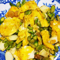 ワンダー☆ボーイ's cooksnap of when they made 海老とアスパラガスの卵炒め.