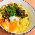 島子☆'s cooksnap of when they made 麻婆とろ〜り温玉のせ麺.